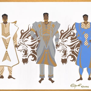 Cultural Art Wall Decor Print: Oga Kpata Kpata Vol 4 African Art Print