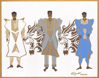 Cultural Art Wall Decor Print: Oga Kpata Kpata Vol 4 African Art Print