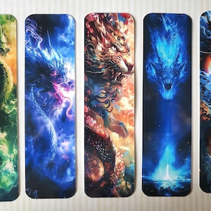 Dragons Bookmarks! Mystic Sky Lords, Set of Five