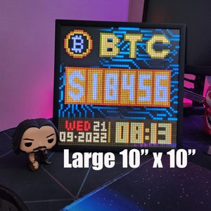 Bitcoin Ticker Crypto Ticker Stocks Ticker Pixel | Large LED Display