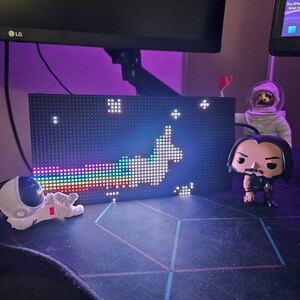 Eenhoorns geanimeerde pixel ledmatrix