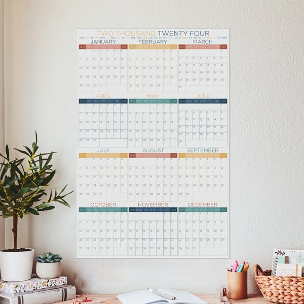 Extra Large Wall Calendar Etsy
