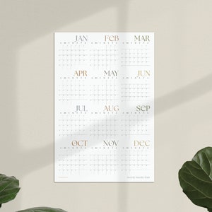 2024 Large Wall Calendar, Year At A Glance Wall Planner, New Job Gift, image 1