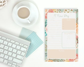 Daily Desk Planner Pad - School Supplies - Daily Notepad Planner - Daily Planner Deskpad - Daily Agenda Pad