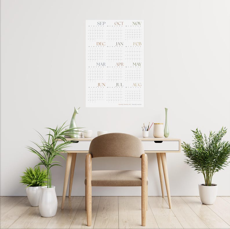 Minimalist 2026 2027 Academic Wall Planner For Students and Teachers image 7