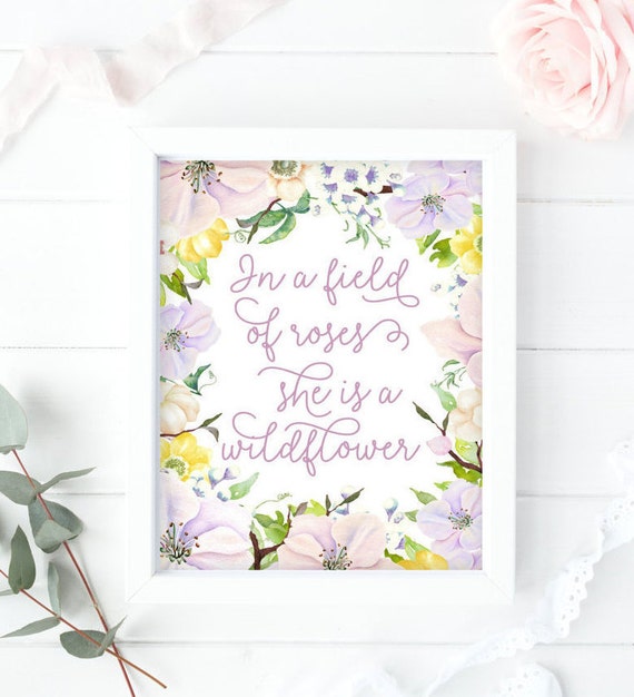 lavender nursery wall decor