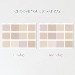 Modern Pastel 2026 Wall Planner | Large Yearly Calendar image 2
