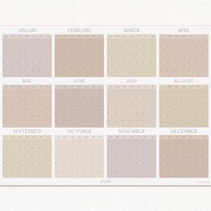 Modern Pastel 2026 Wall Planner | Large Yearly Calendar image 10