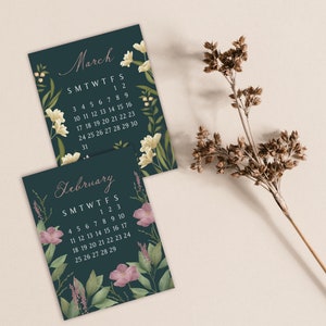 2024 Calendar Refill Cards, Floral Desk Decor, image 9