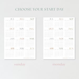 Minimalist 2026 2027 Academic Wall Planner For Students and Teachers image 2