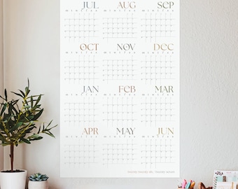 Minimalist 2026 2027 Academic Wall Planner For Students and Teachers
