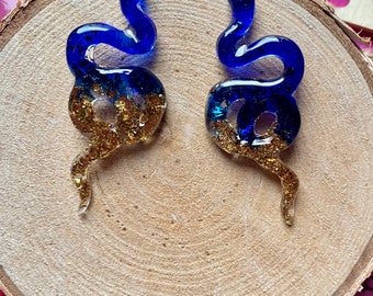 Fancy snake earrings