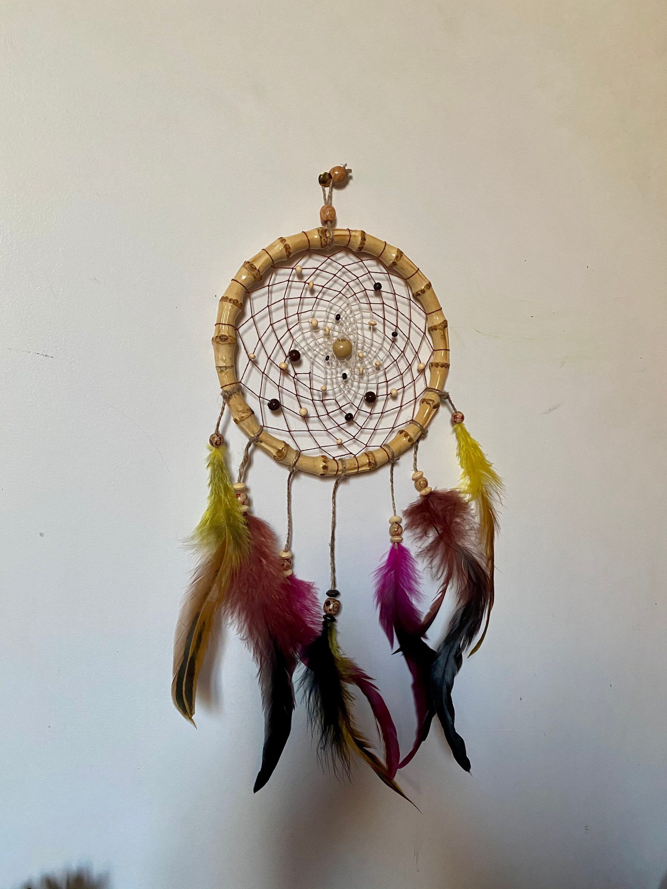 Attrape Rêve Bambou Marron et Beige