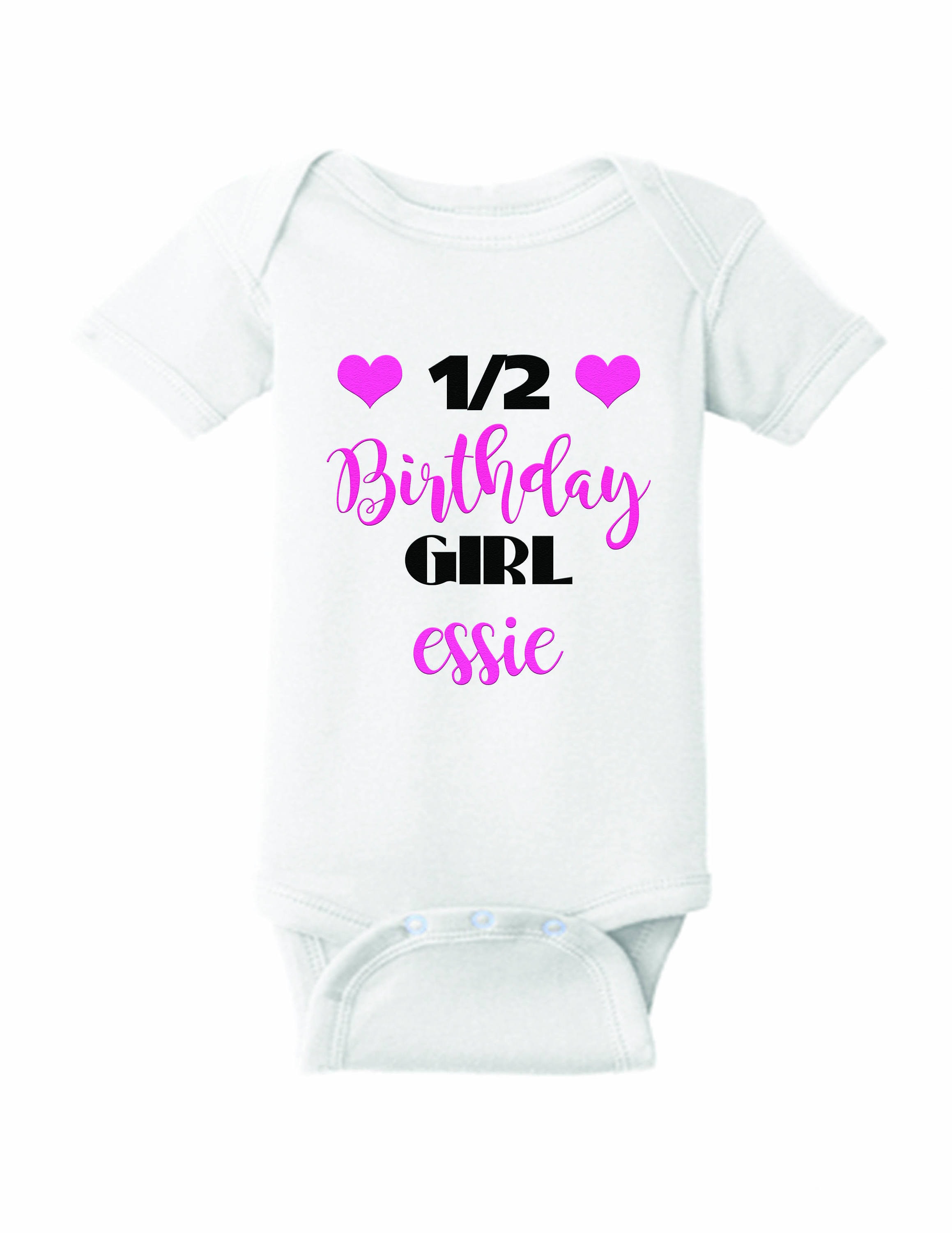 half birthday onesie