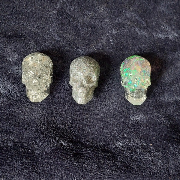 Sparkle Skull Magnets (set of 3)