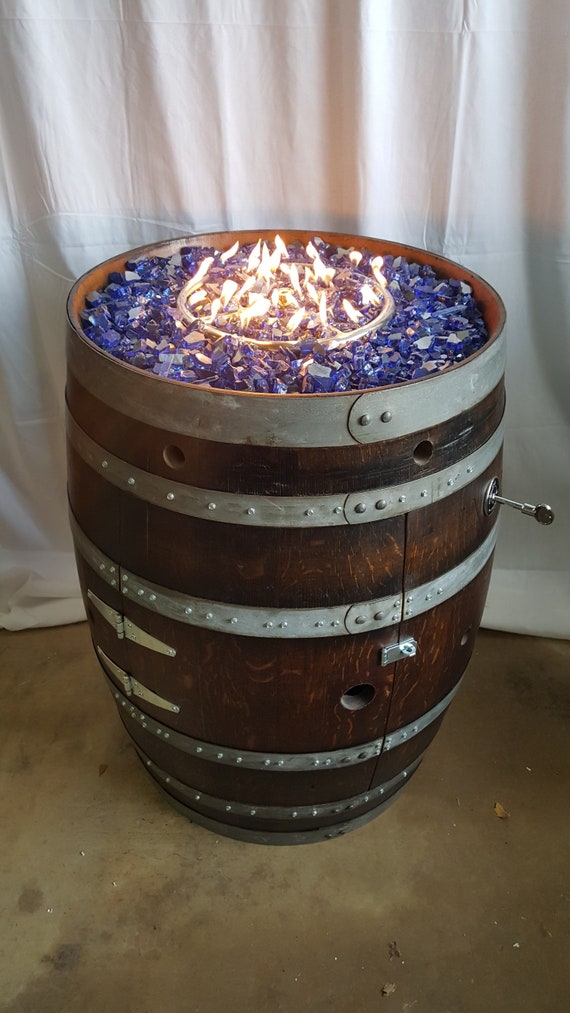 Wine Barrel Fire Pit Local Pickup Only Fredericksburg Tx Etsy