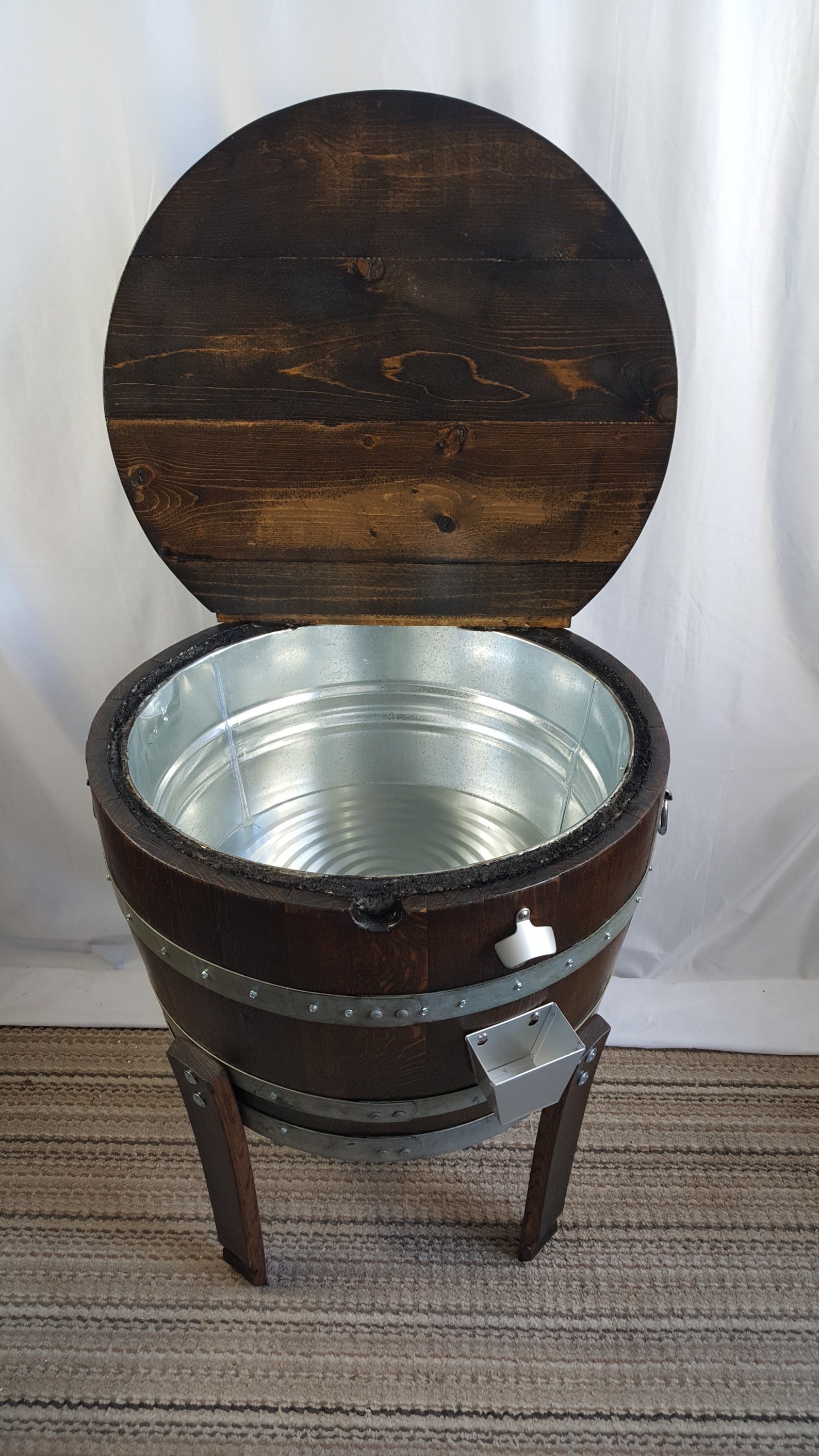 Wine Barrel Insulated Ice Chest Solid Oak. LOCAL PICKUP Only Etsy