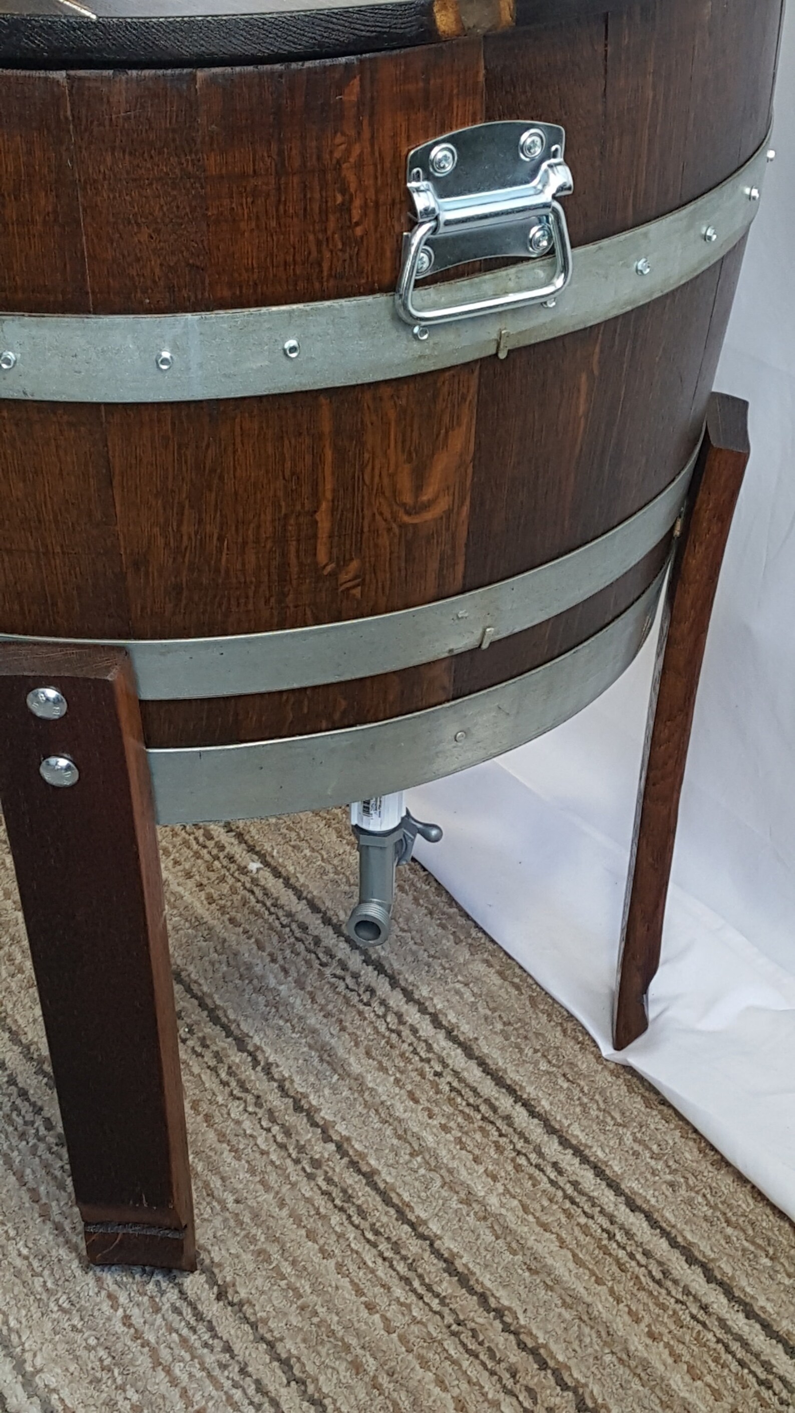 Wine Barrel Insulated Ice Chest Solid Oak. LOCAL PICKUP Only Etsy