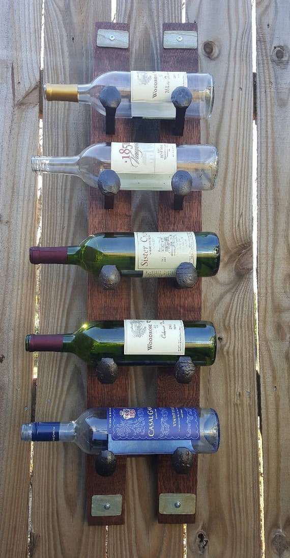 Railroad Spike Wine Bottle Holder Kitchen & Dining Home & Living etna