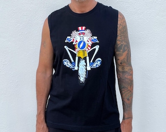 Grateful Dead Psycle Sam Mens Muscle Tank