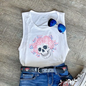 Grateful Dead Bertha Muscle Crop Tank