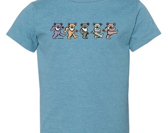 Grateful Dead Pastel Bears Toddler T DELIVERY END of MAY