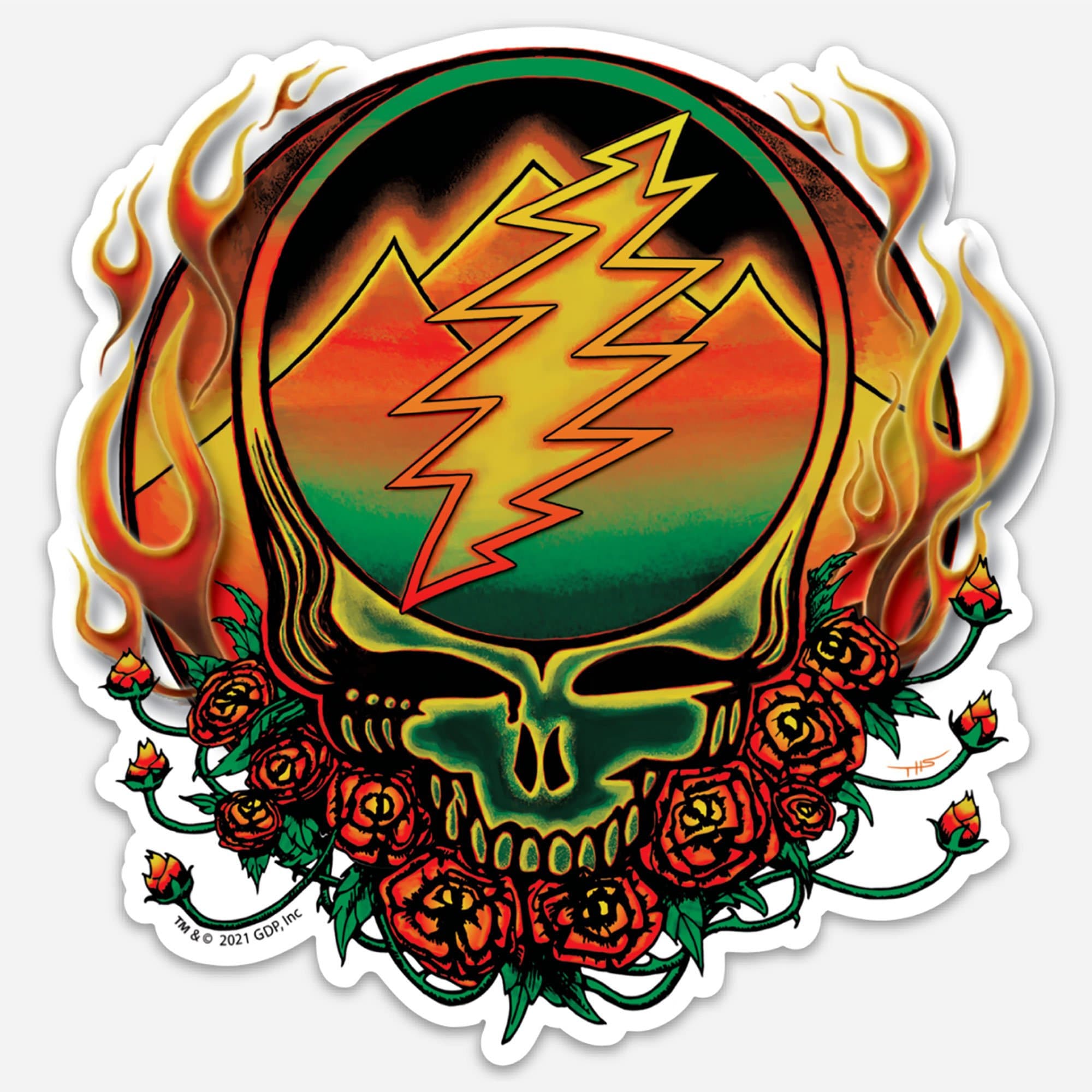 Grateful Dead Stickers – 6-Piece Vinyl Decal Pack With Steal