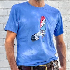 Grateful Dead Rocket Pop T-Shirt – Unisex Band Tee, Deadhead Shirt, Music Festival Top, Ice Cream Graphic Tee, Licensed image 1