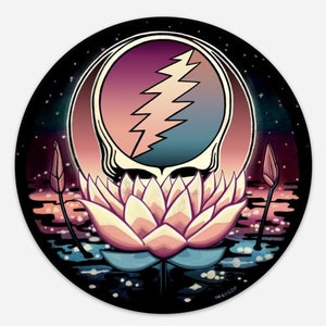 Grateful Dead Lotus Steal Your Face Sticker