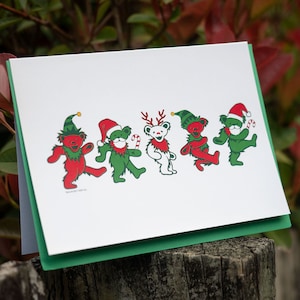Carte de voeux Jingle Bears morts reconnaissants