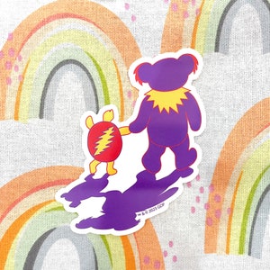 Naklejka Grateful Dead Terrapin & Bear