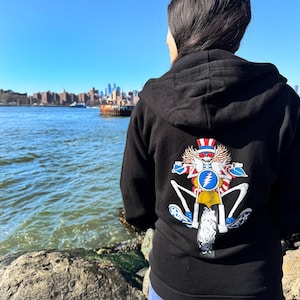 Grateful Dead Psycle Sam Zip Hoodie, Deadhead Zip Up Hoodie, Grateful Dead Jacket, Psycle Sam Hoodie, Band Merch Hoodie