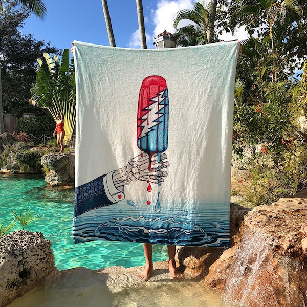 Grateful Dead Rocket Pop Coral Fleece Blanket