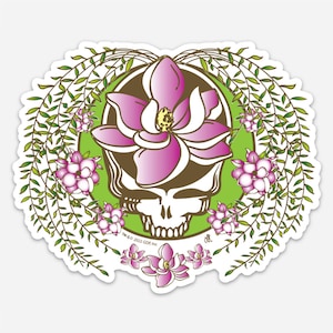 Grateful Dead Sugar Magnolia Steal Your Face Sticker