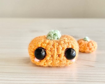 Tiny Pumpkin, Halloween Toy, Pumpkin Decor, Cute Plush, Halloween Decor, Pumpkin Plush, Halloween Plush, Crochet Pumpkin, Kawaii Halloween