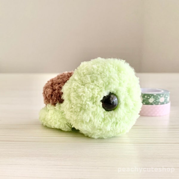 Turtle Plush - Fluffy Turtle - Amigurumi Turtle - Kawaii Amigurumi - Turtle Toy - Turtle Stuffed Animal - Crochet Turtle - Gift For Teens