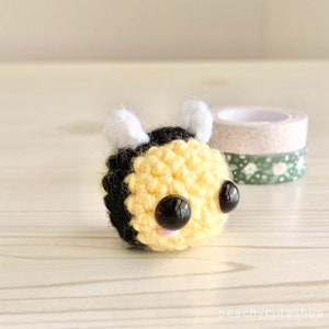 Tiny Bee - Kawaii Plush - Crochet Bumble Bee - Cute Bee - Kawaii Amigurumi - Kawaii Keychain - Cute Plush - Planner Accessory - Cute Gifts