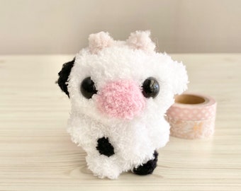 Kawaii Cow - Mini Cow - Plush Cow - Stuffed Animal - Amigurumi Cow - Crochet Cow - Farm Animal - Mini Cow Toy - Cute Amigurumi - Cute Gifts