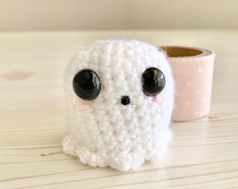 Ghost Plush - Halloween Decor - Kawaii Ghost - Mini Ghost - Kawaii Keychain - Kawaii Plush - Cute Ghost - Kawaii Halloween - Halloween Gift