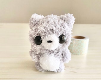Wolf Plush - Wolf Stuffed Animal - Wolf Amigurumi - Cute Plush - Crochet Wolf - Gifts For Teens - Cute Amigurumi - Kawaii Plushies