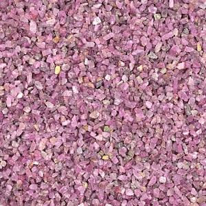 Rubí natural triturado, 50 g, piedra natal de julio, cristal curativo, polvo de gema en bruto para joyería y artesanías.