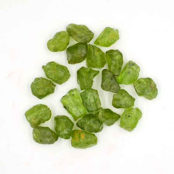 Natural Raw Peridot Gemstone Jewelry Making Stone August
