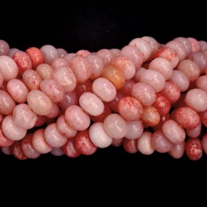 Watermelon Pink Shaded Opal Beads 9-10 mm Smooth Plain Beads 16&#39; Strand Long Necklace Jewelry Making Opal Gemstone Beaded Bracelets