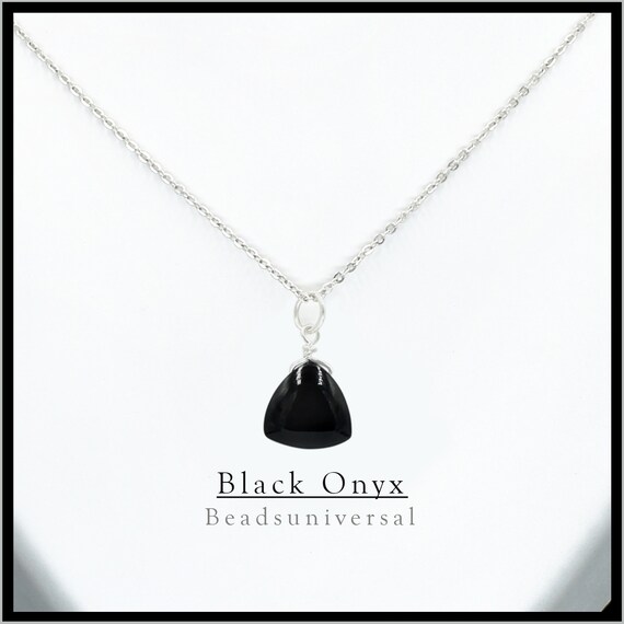 Plain black necklace shop