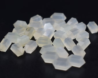 White Moonstone Double Terminated Carved Points Gemstone 6x12 mm Terminated Points Wands Moonstone Jewelry Gemstone Price Per Set Supplies