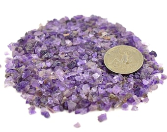 Amethyst Powder, Natural Raw Purple Crystal 50 Gram Pack, Rough Gemstone