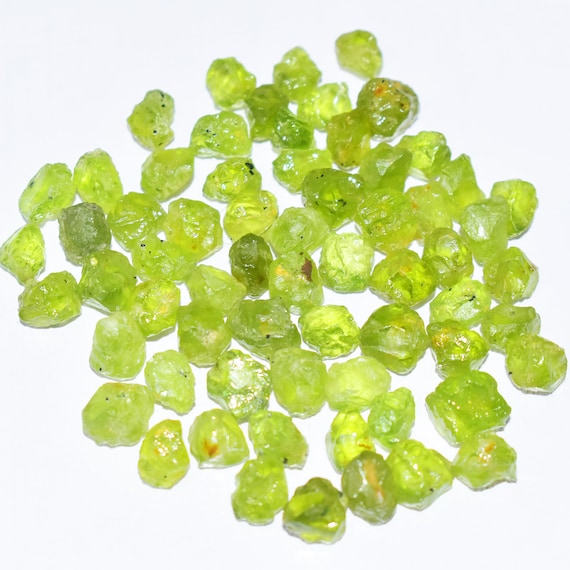 Faceted 8mm Green Peridot Gemstone Round Loose Beads 15'' Strand - Foto 6