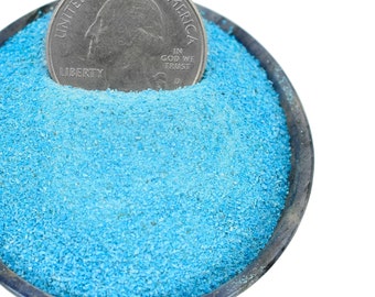Raw Stone Howlite Blue Turquoise Crushed Gemstone Powder December Birthstone Healing Crystal 50 Gram Pack