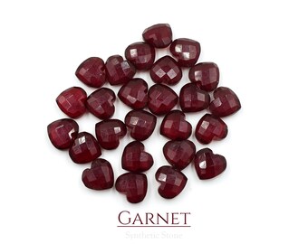 Herzform Synthetischer Edelstein 10 mm Perlen für Schmuckherstellung Charms Brilliant beide Seite facettierten geschliffenen Stein Versorgung