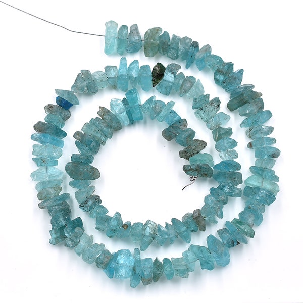 Contas de pepita áspera de apatita, 4 a 15mm, contas de pepita não polidas, 13 fios de apatita, cristal bruto, fabricação de contas ásperas para fornecimento de joias